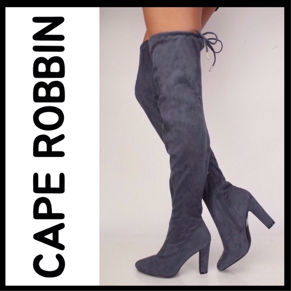 Cape Robbin Shoes - ❤️SIZE 7 Cape Robbin Thigh High Chunky Heel Boots
